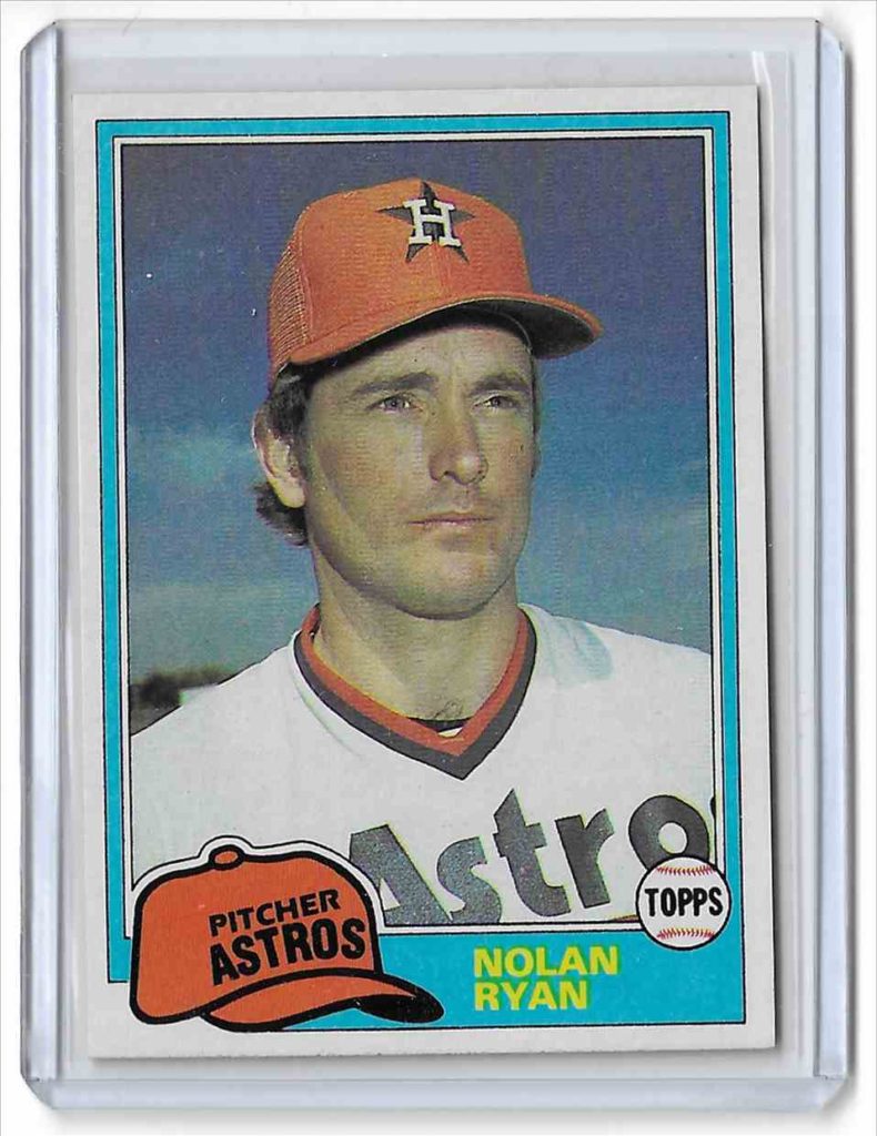 1981 Topps 240 Nolan Ryan